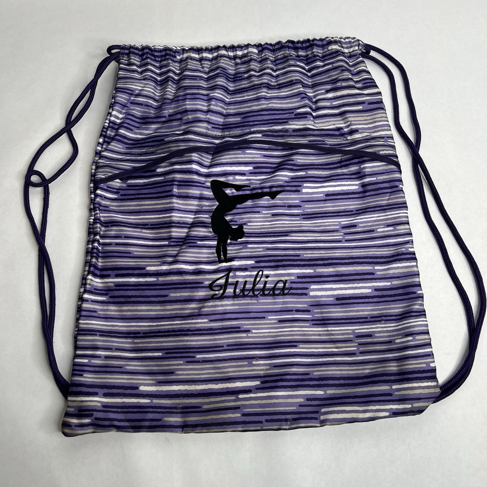 Thirty One Gym Sports Cinch Sac Drawstring Bag Backpack‎ 31 "JULIA" Gymnastics